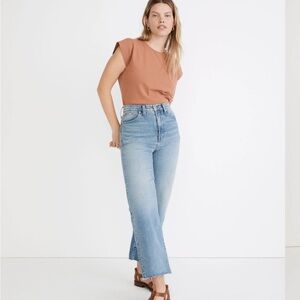 Madewell Perfect Vintage Wide-Leg Crop Jean in Catlin Wash